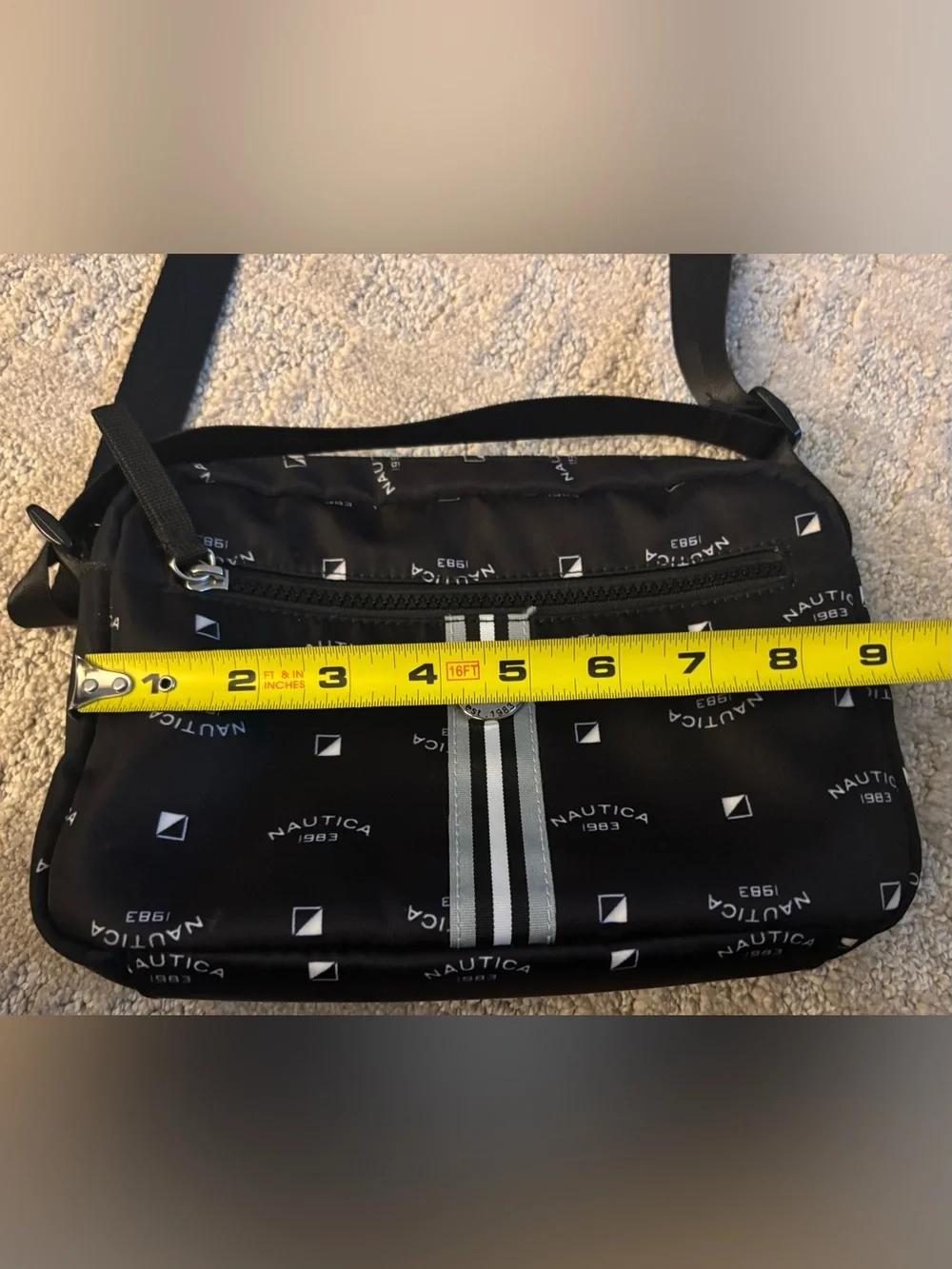 Nautica Logo-Print Crossbody Bag